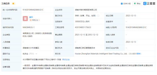 中聯(lián)重科布局上游供應(yīng)鏈，成立鋼貿(mào)公司強(qiáng)化建筑業(yè)務(wù)